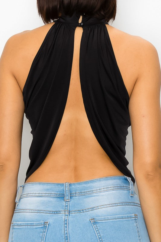 Mock Neck Sleeveless Top