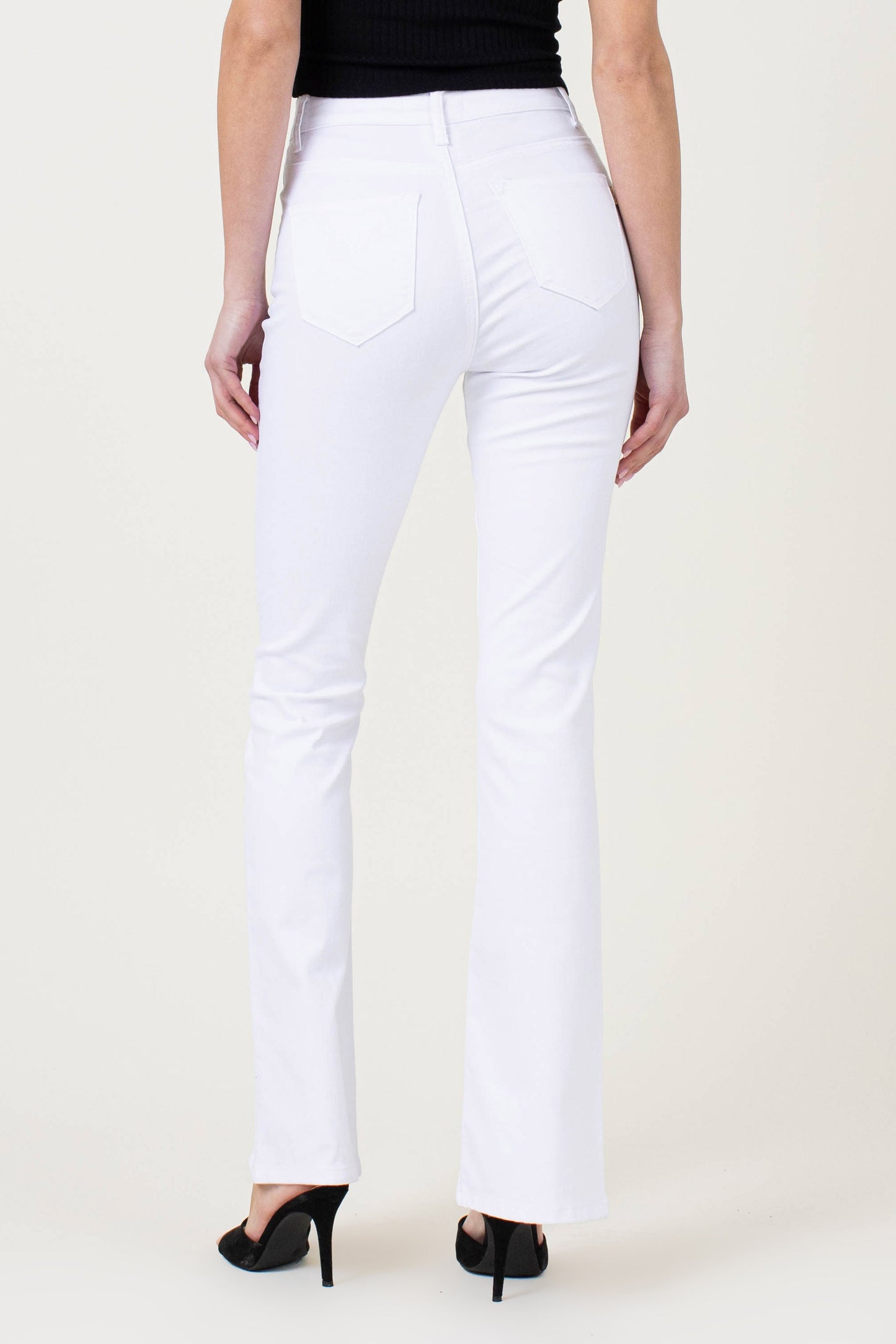 Vibrant Front Slit Slim Bootcut