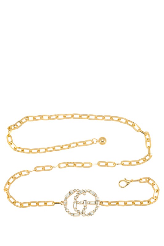 Buckle Chain Belt 44"L