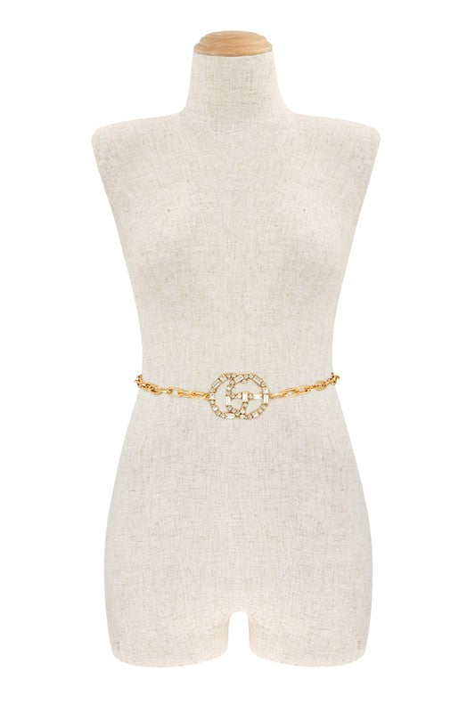 Buckle Chain Belt 44"L