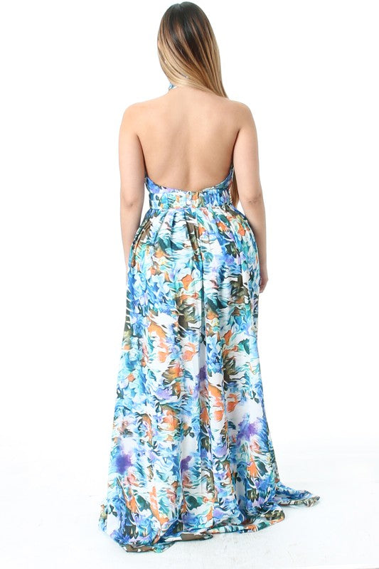Maxi Dress with Chain Belt