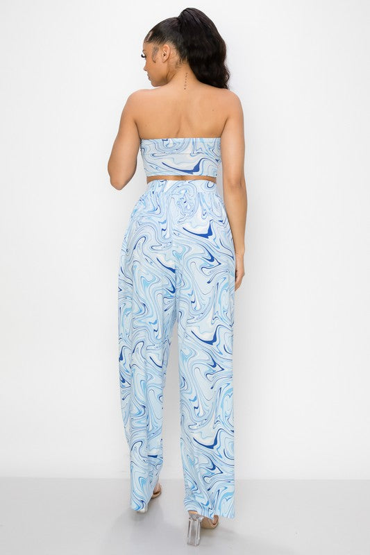 Halter or Front tie tropical set
