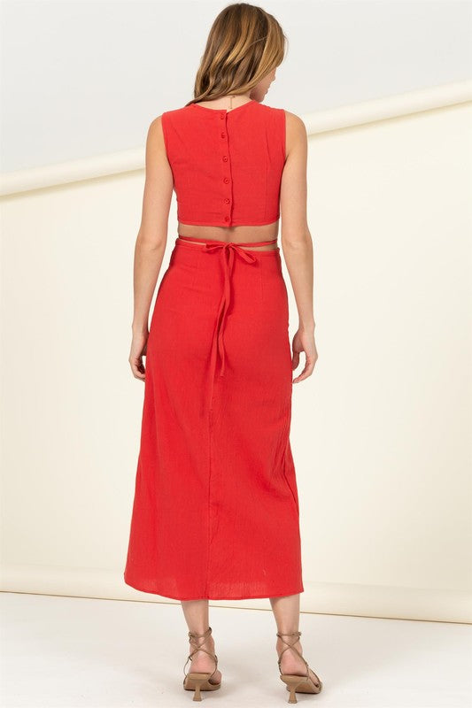 Cutout Midi Dress