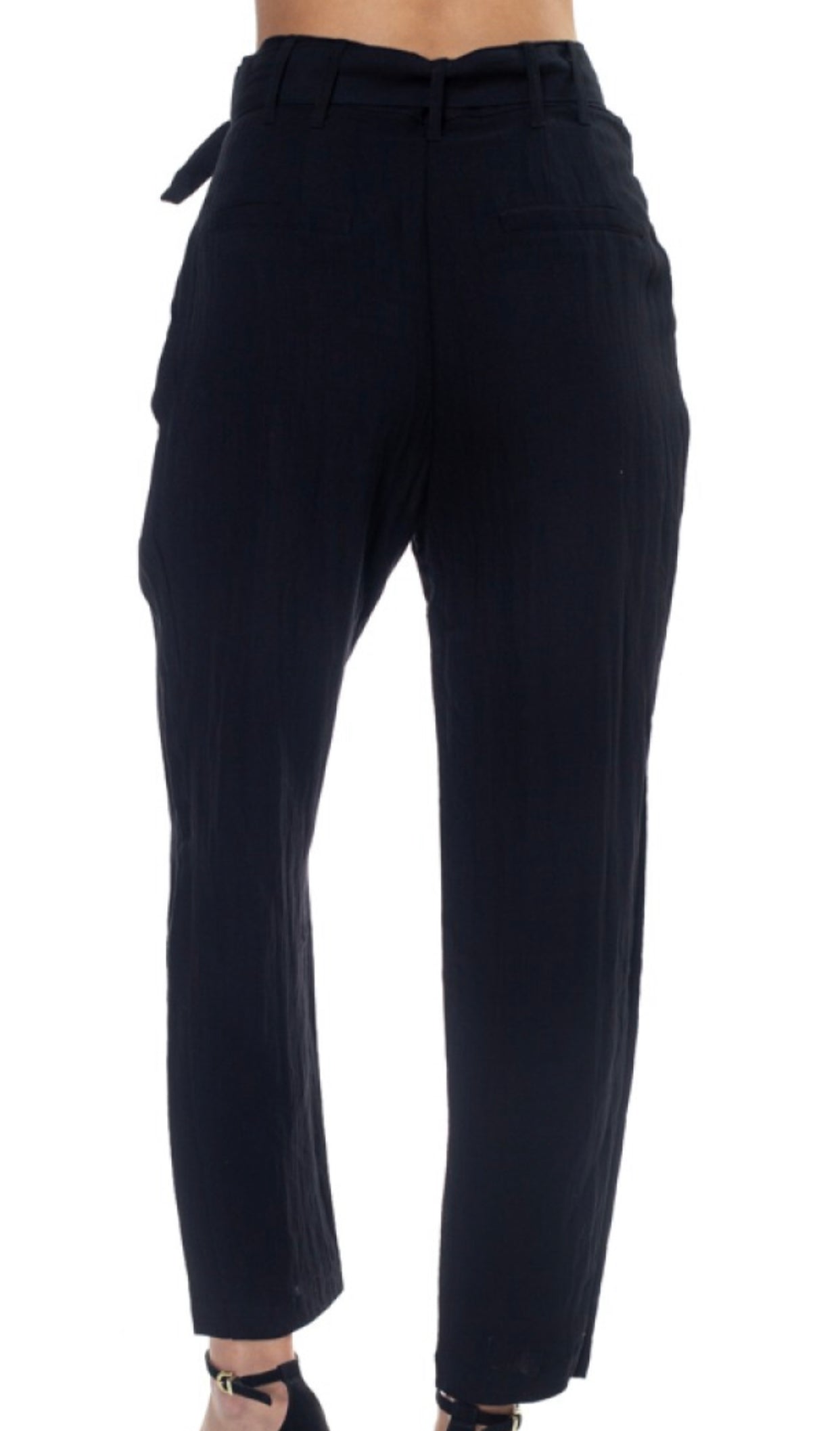 Small High Waist Removable Belt Pants