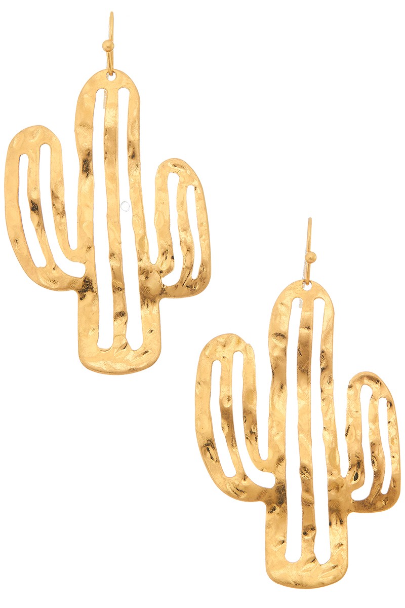 Cactus Shaped Dangle Earrings