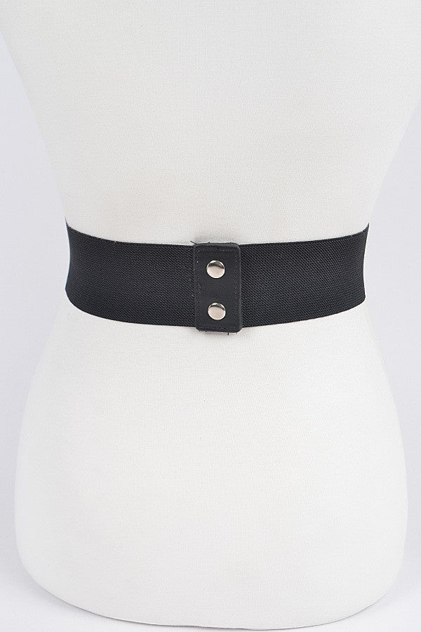 Double Chain Buckle Elastic Belt