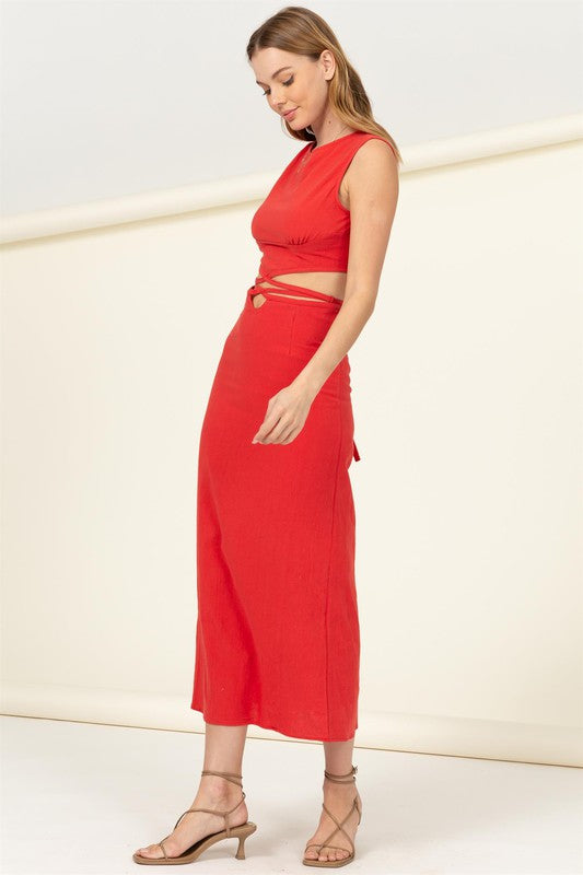 Cutout Midi Dress
