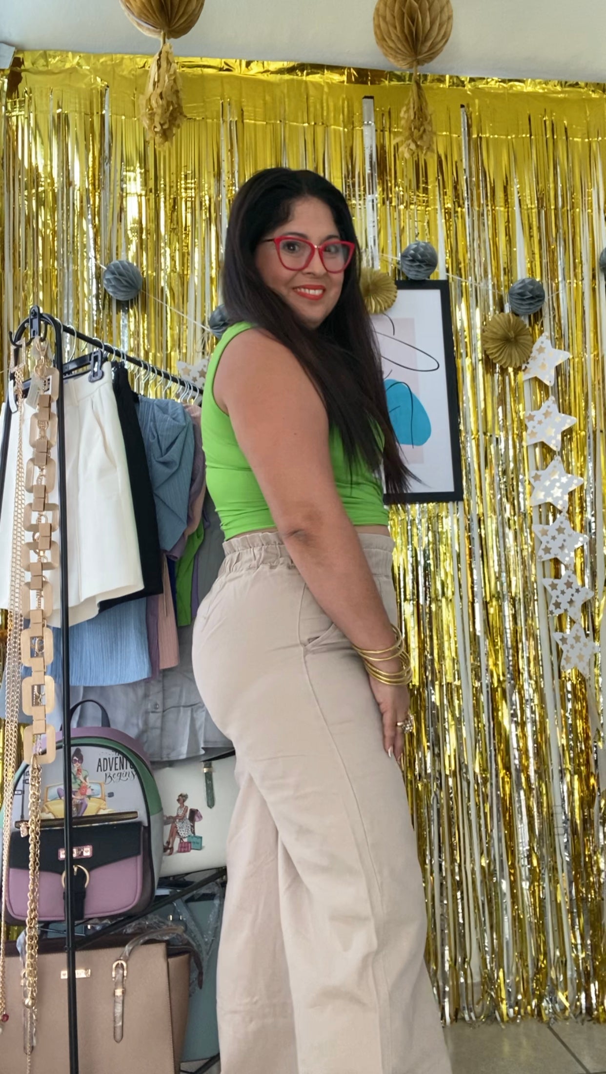 High Waist Paperbag Pants