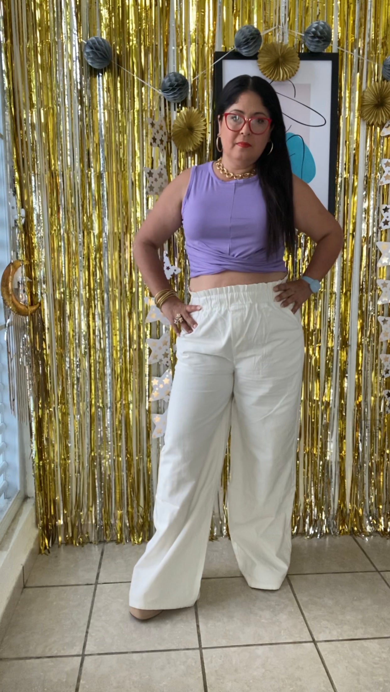 High Waist Paperbag Pants