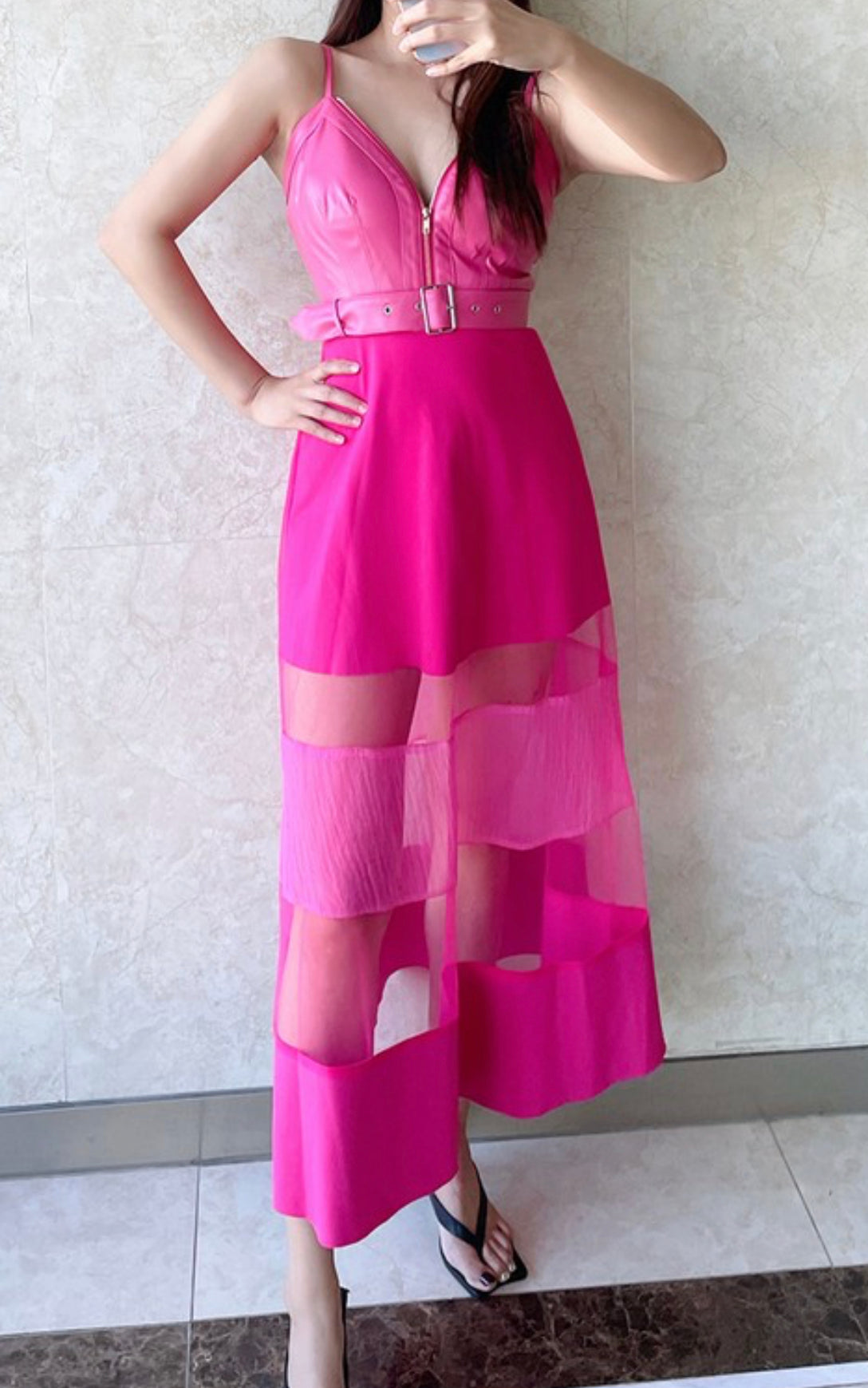 Small Hot pink dress