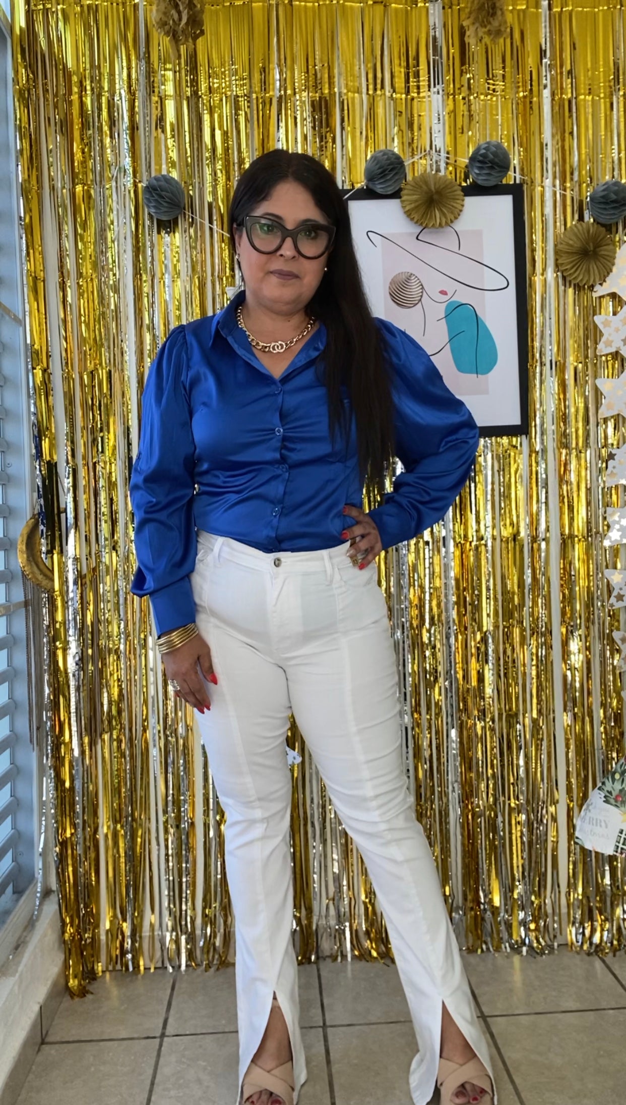 Long Sleeve Satin Shirt