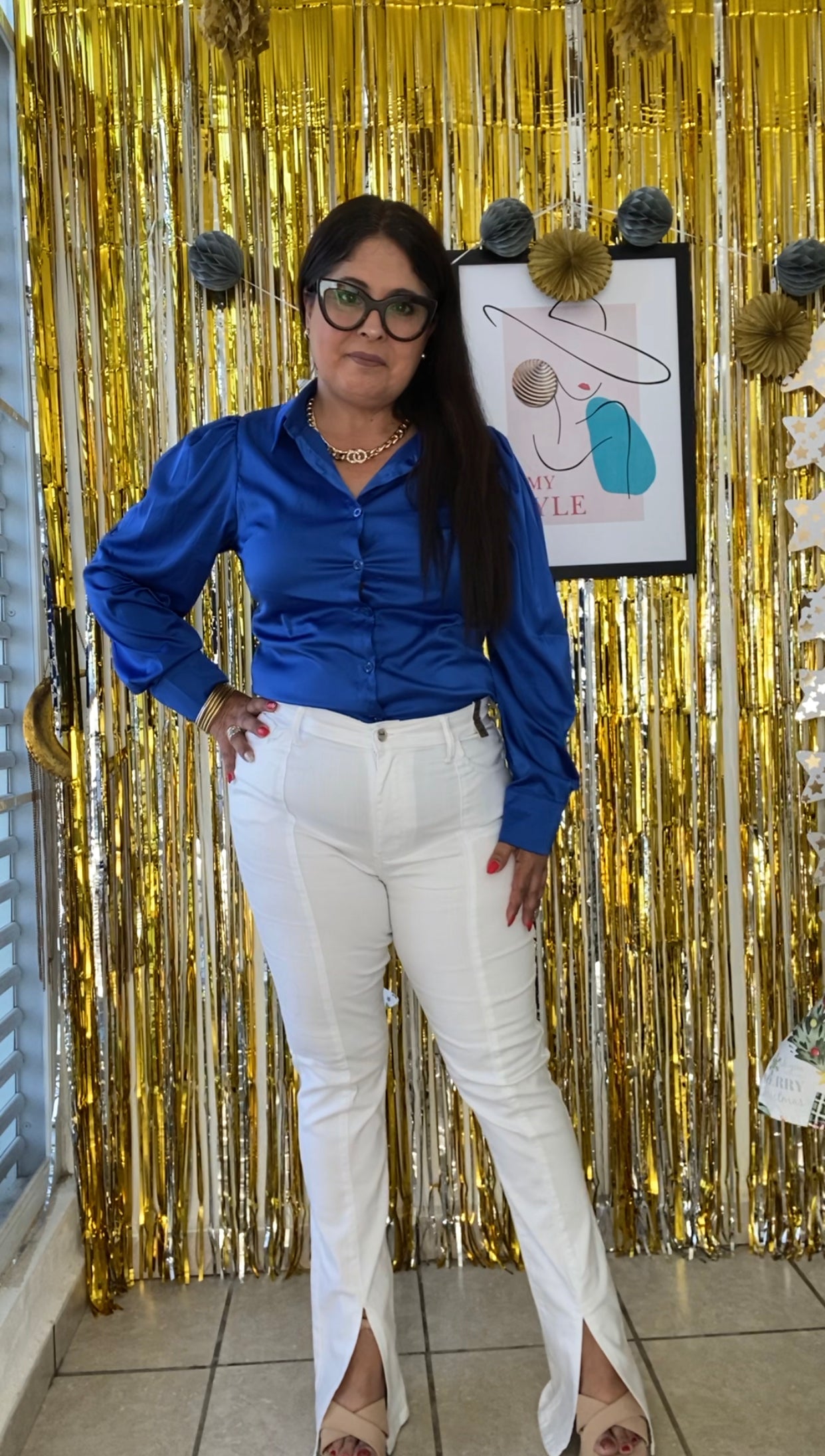 Long Sleeve Satin Shirt