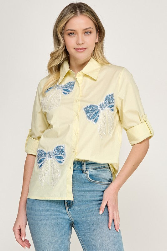 Yellow Bow Shirt