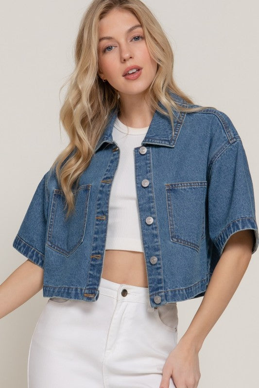 Pre-order June 29 Short Sleeve Denim Jacket