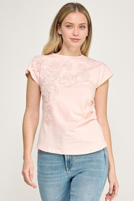 Pink Floral T-Shirt