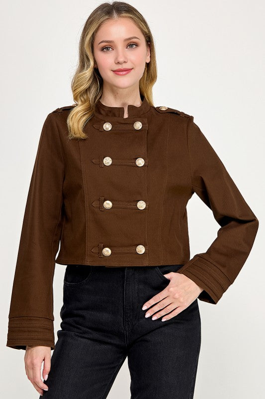 Pre-order Sept 7 Brown Military Jacket