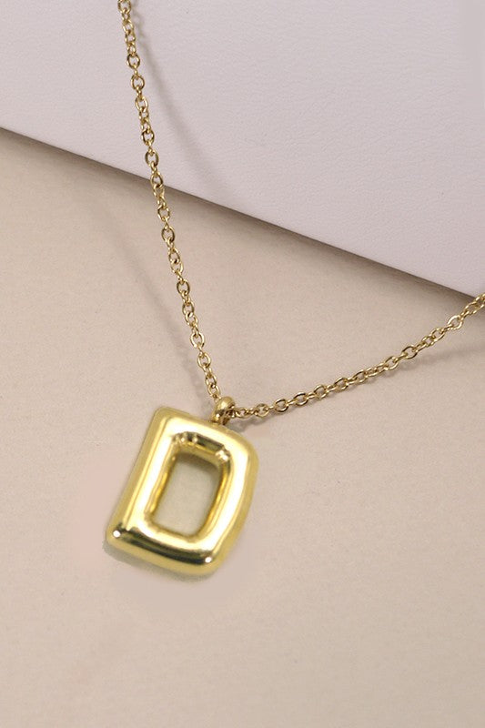 18K Gold Dipped Letter Necklace