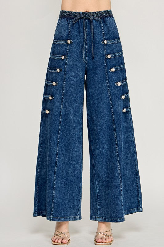 Pre-order Sept 21 Dark Denim Military Pants
