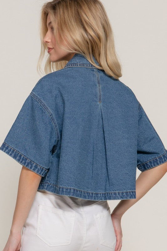 Pre-order June 29 Short Sleeve Denim Jacket