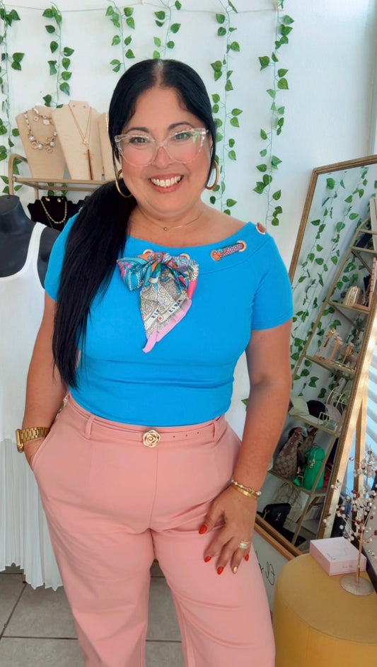 Turquoise Bandana T-Shirt