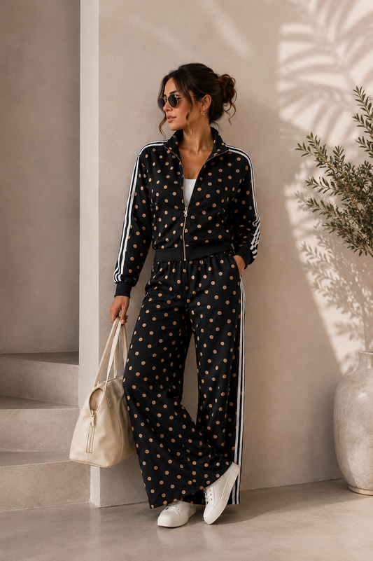 Gold/Black Polka Travel Set