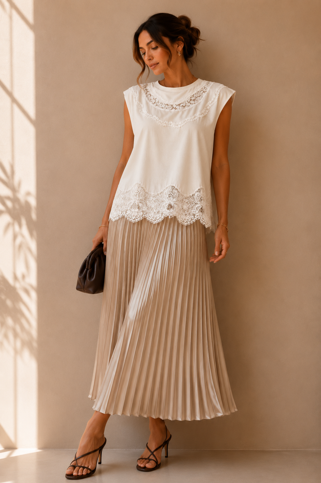 Beige Maxi Skirt