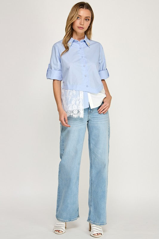 Pre-order March 9 Layered Lace Shirt