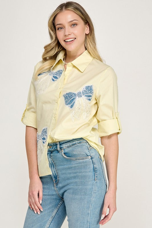 Yellow Bow Shirt