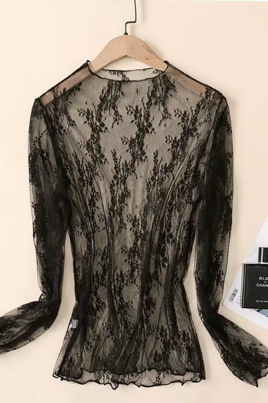 Pre-orden Mayo 12 Black Lace Top