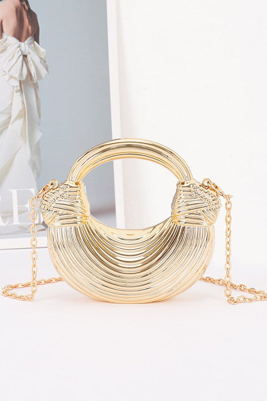 Pre-order June 15 Gold Mini Mini Acrylic Clutch Bag