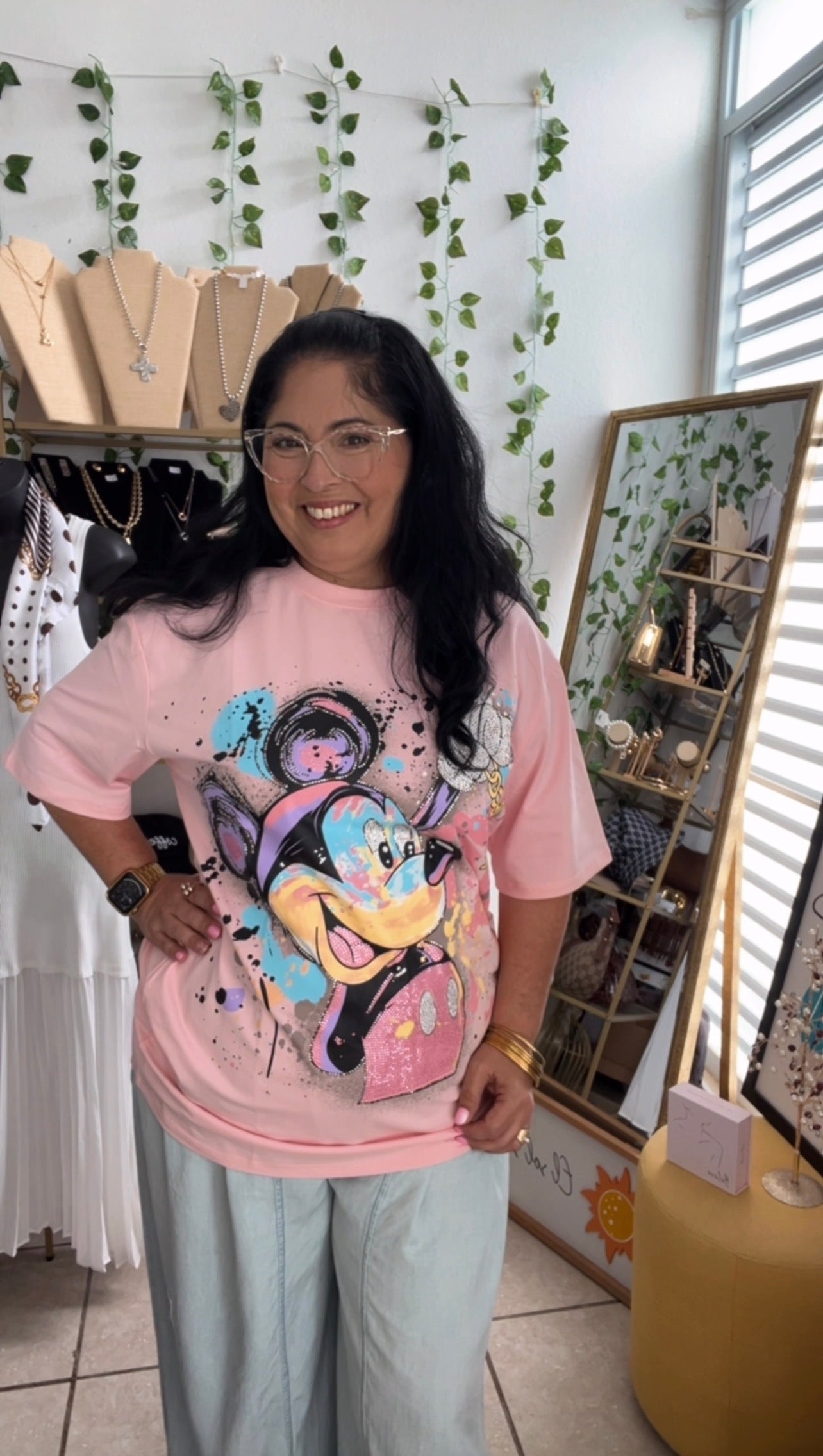 Pink Mickey Oversize (L)