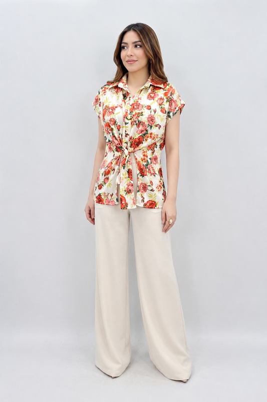 Tie Front Blouse