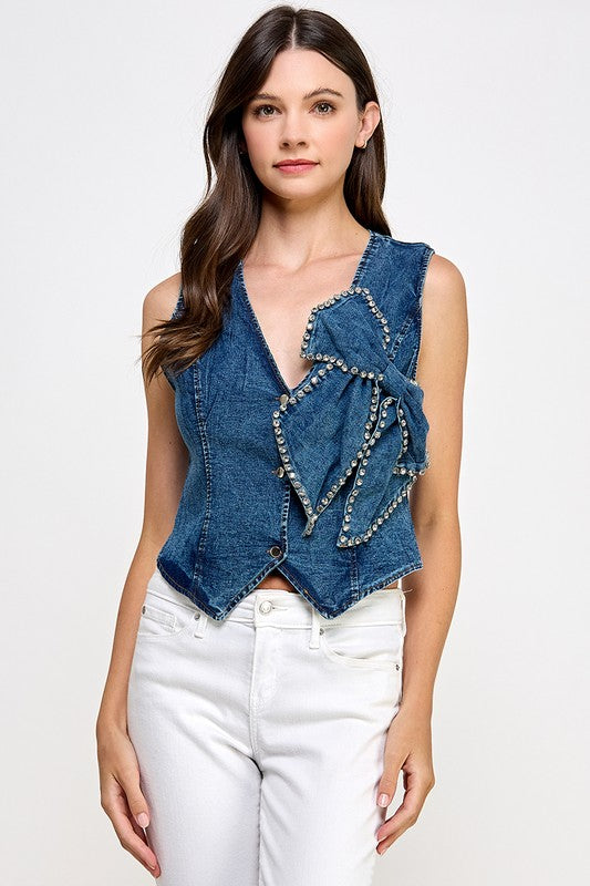 Dark Denim Vest