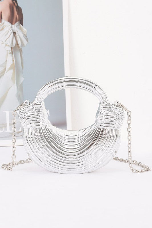 Pre-order June 15 Silver Mini Mini Acrylic Clutch Bag