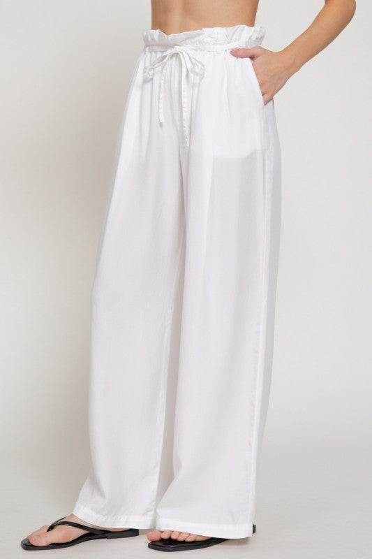Pre-order June 29 White Paperbag Pants