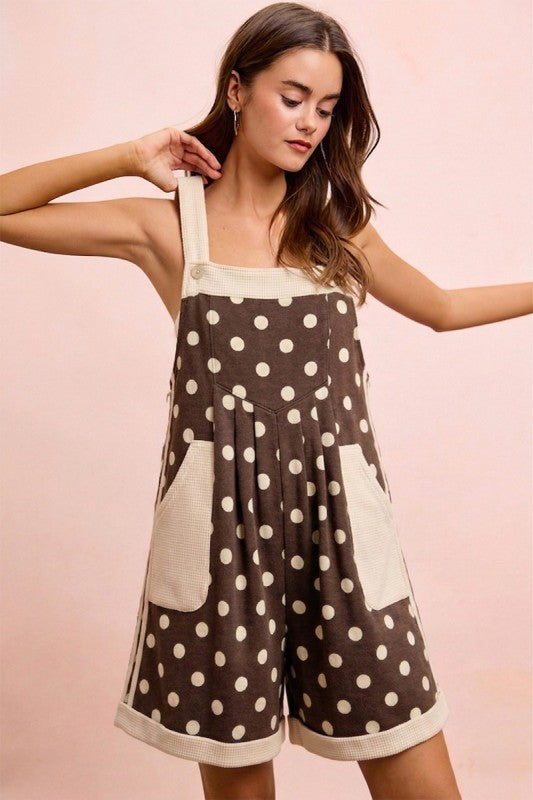 Brown Polka Dot Romper