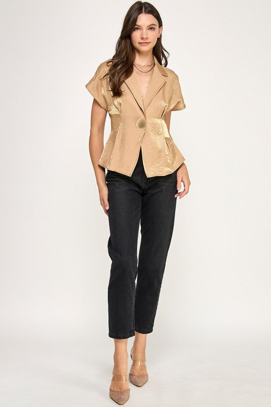 Gold Lurex Top