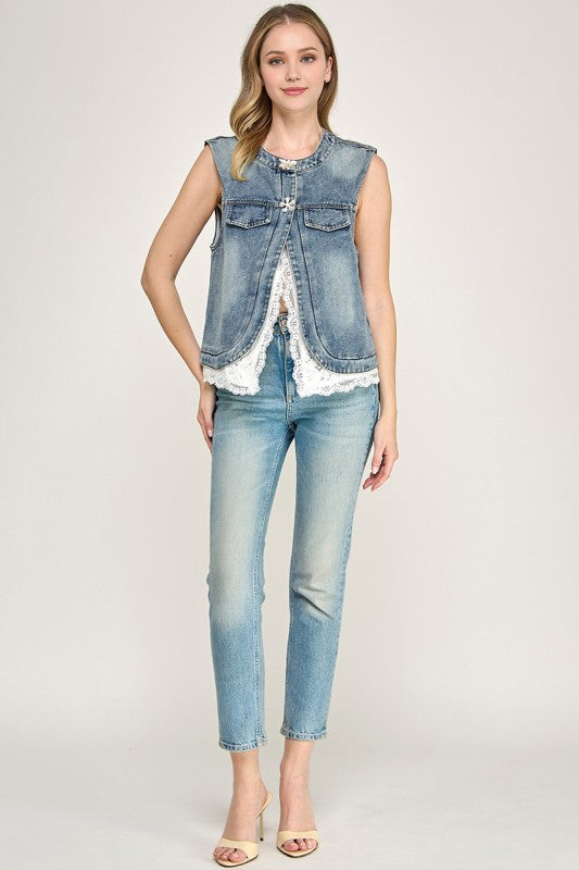 Pre-order June 22 Denim Vest