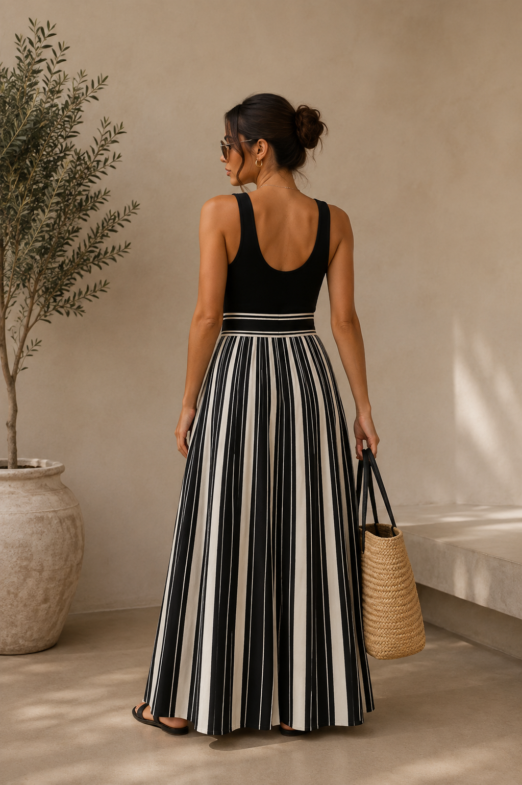 Pre-orden Agosto 15 Black Knit Dress