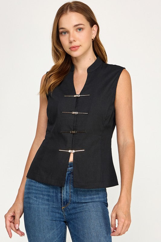 Pre-order Agosto 24 Black Napoleon Vest