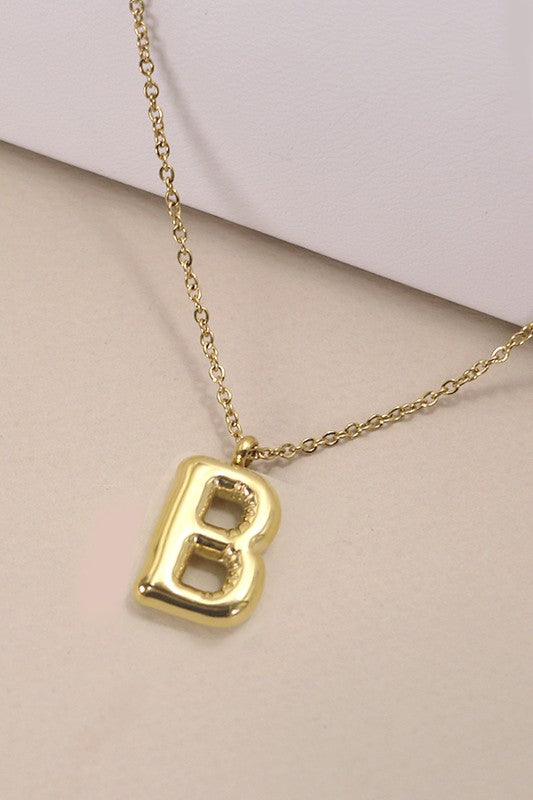 18K Gold Dipped Letter Necklace