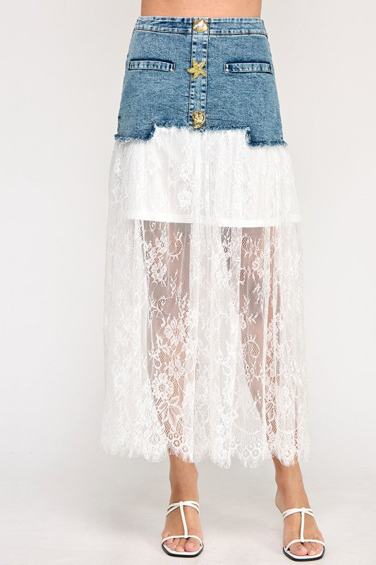 White Lace Skirt