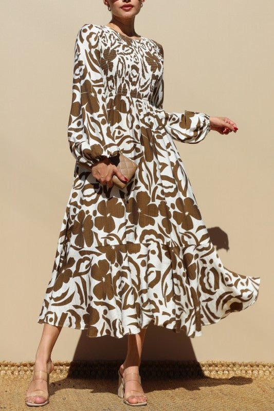 Pre-order July 18 Flower Midi Dress
