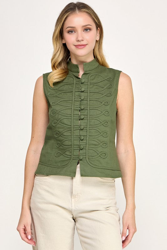 Pre-order Oct 12 Olive Military Vest