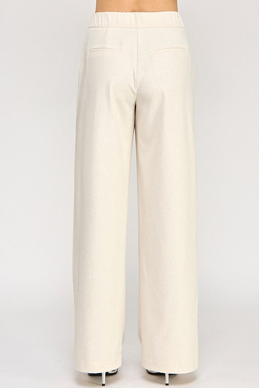 Ivory Mid Rise Pant