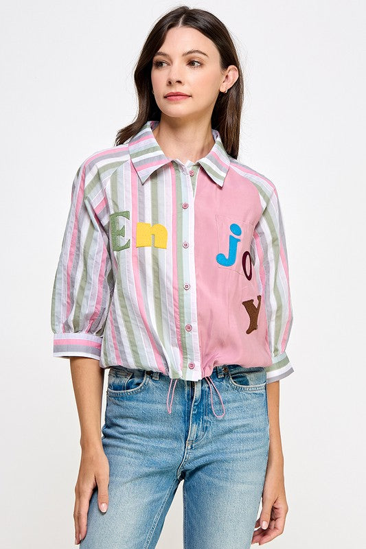 Pink Joy Graphic Shirt