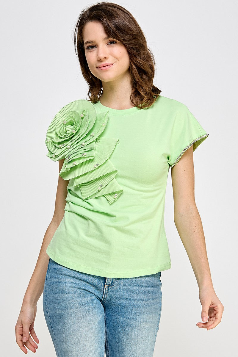 Lime Flower Shirt