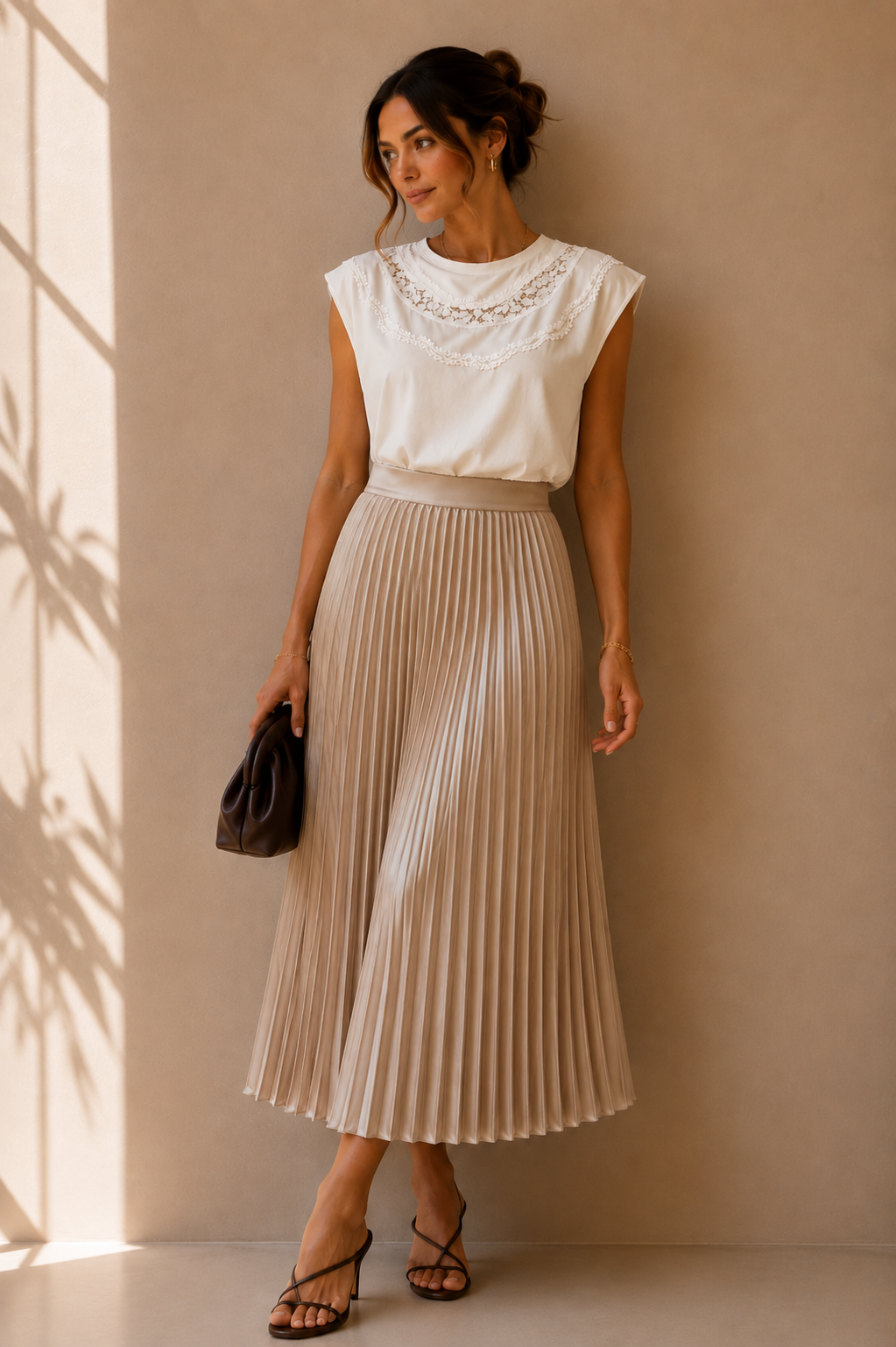 Beige Maxi Skirt