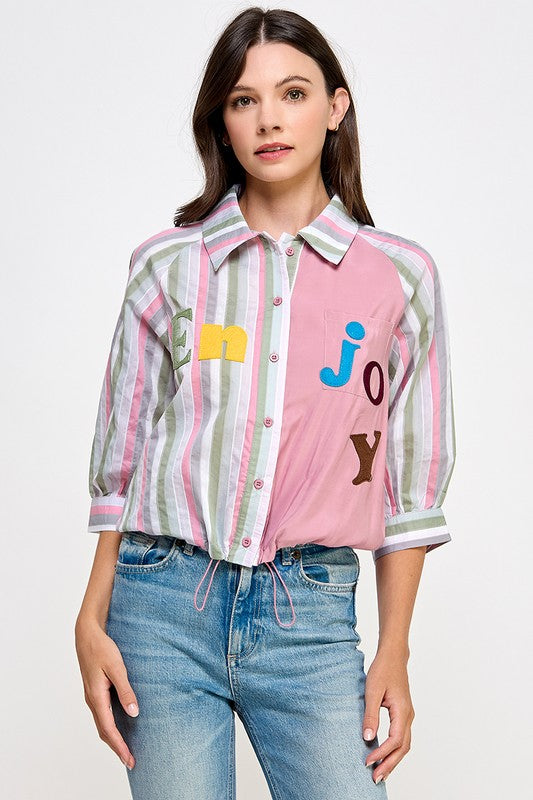 Pink Joy Graphic Shirt