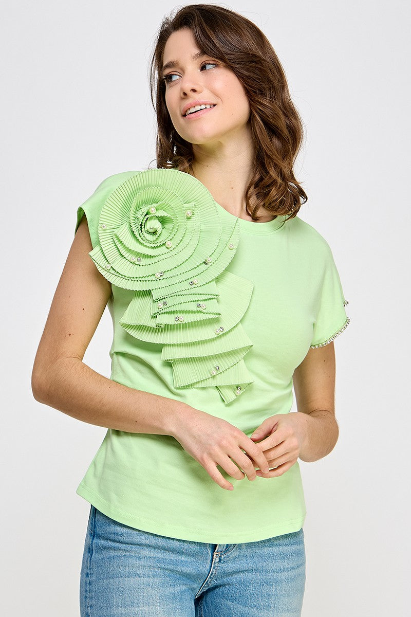 Lime Flower Shirt